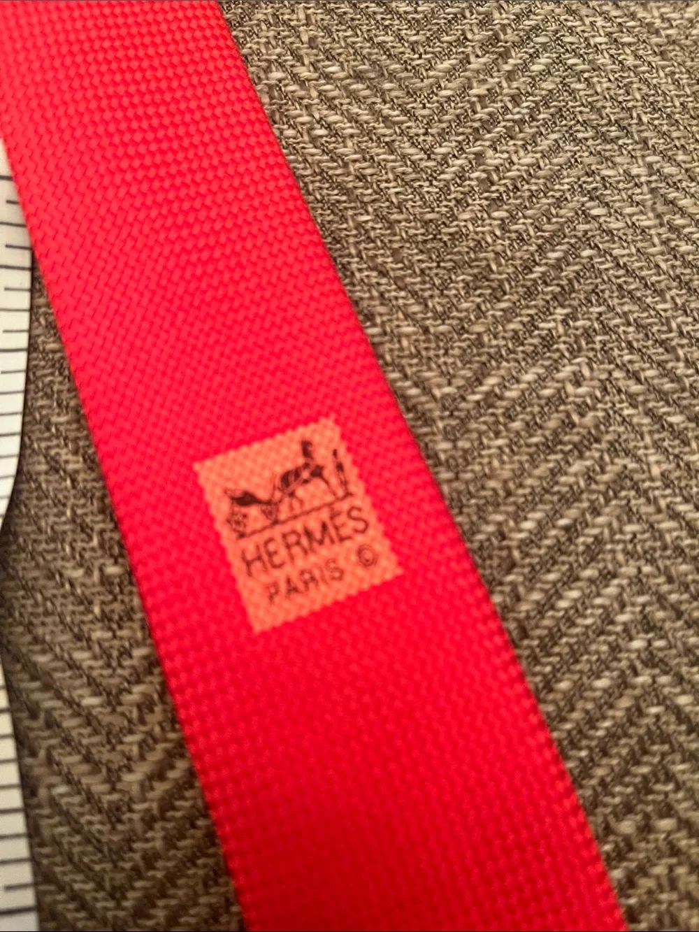 Hermes La Maison red knit